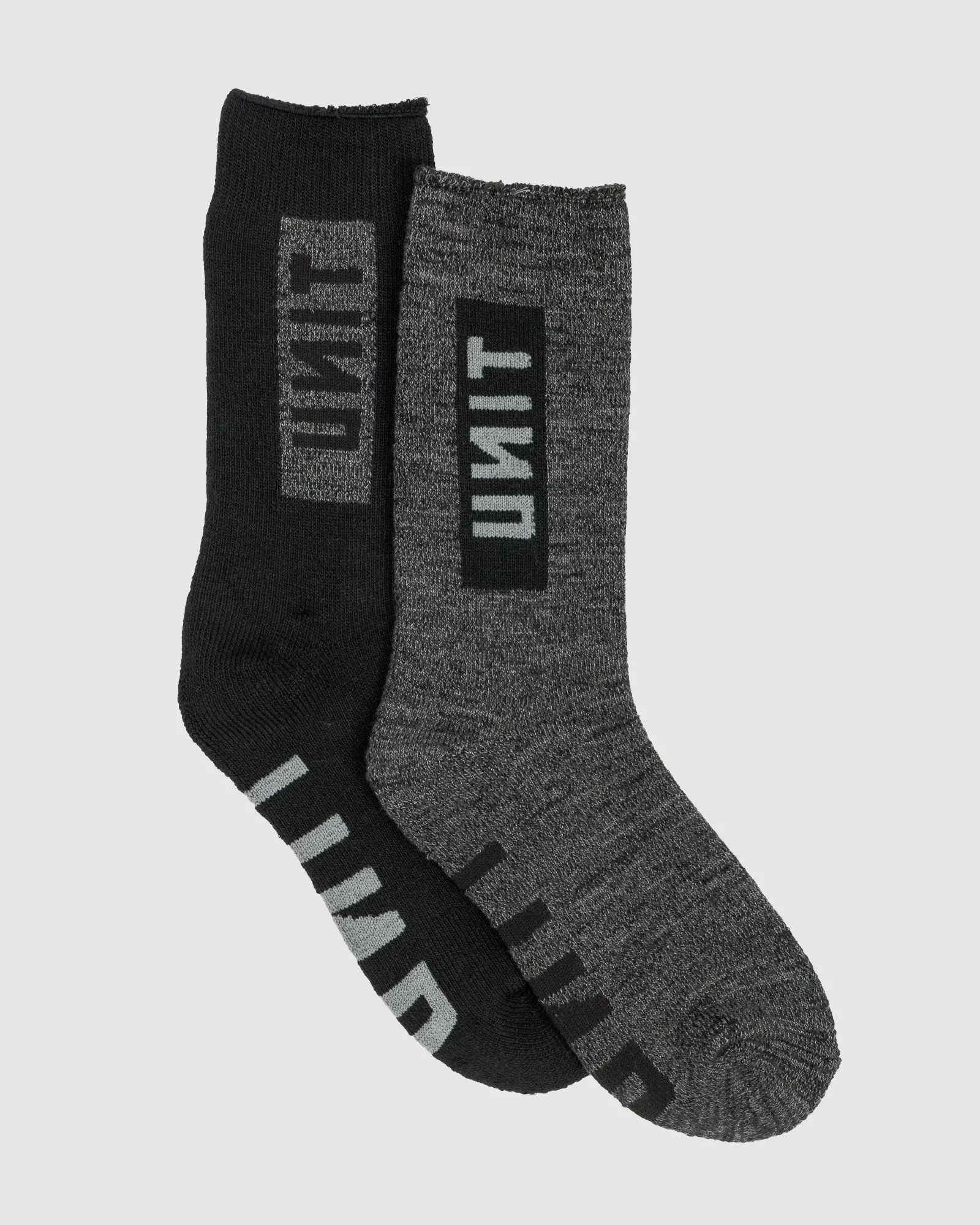 UNIT Men's Ultra Thick Bamboo Hi-Lux Socks -2 Pack