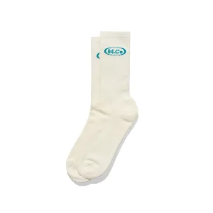 Vice 84 'Disc' Sports Socks - Cream