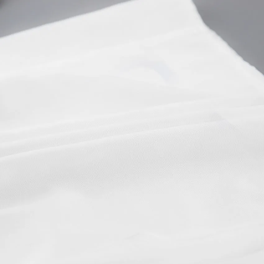 Vintage Lantern Sleeve Single-breasted Stand-up Collar Shirts