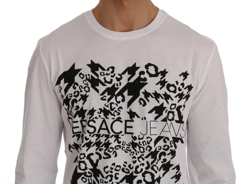 White Motive Cotton Sweater
