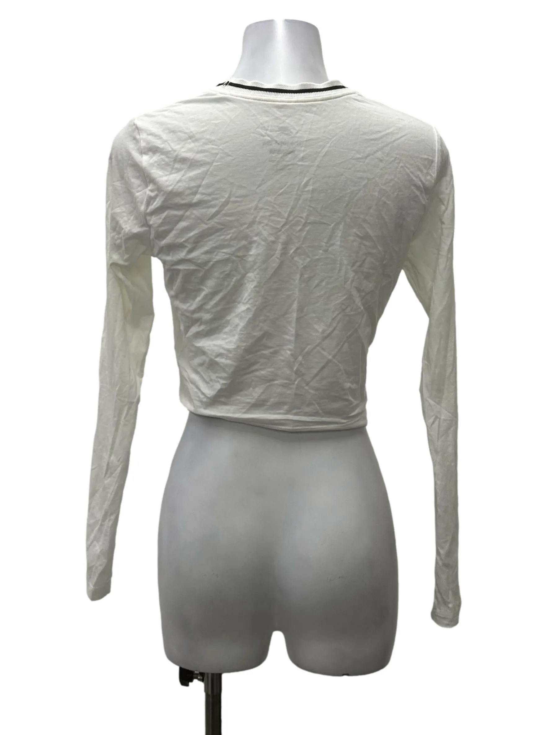 White Nike Sleeve Top
