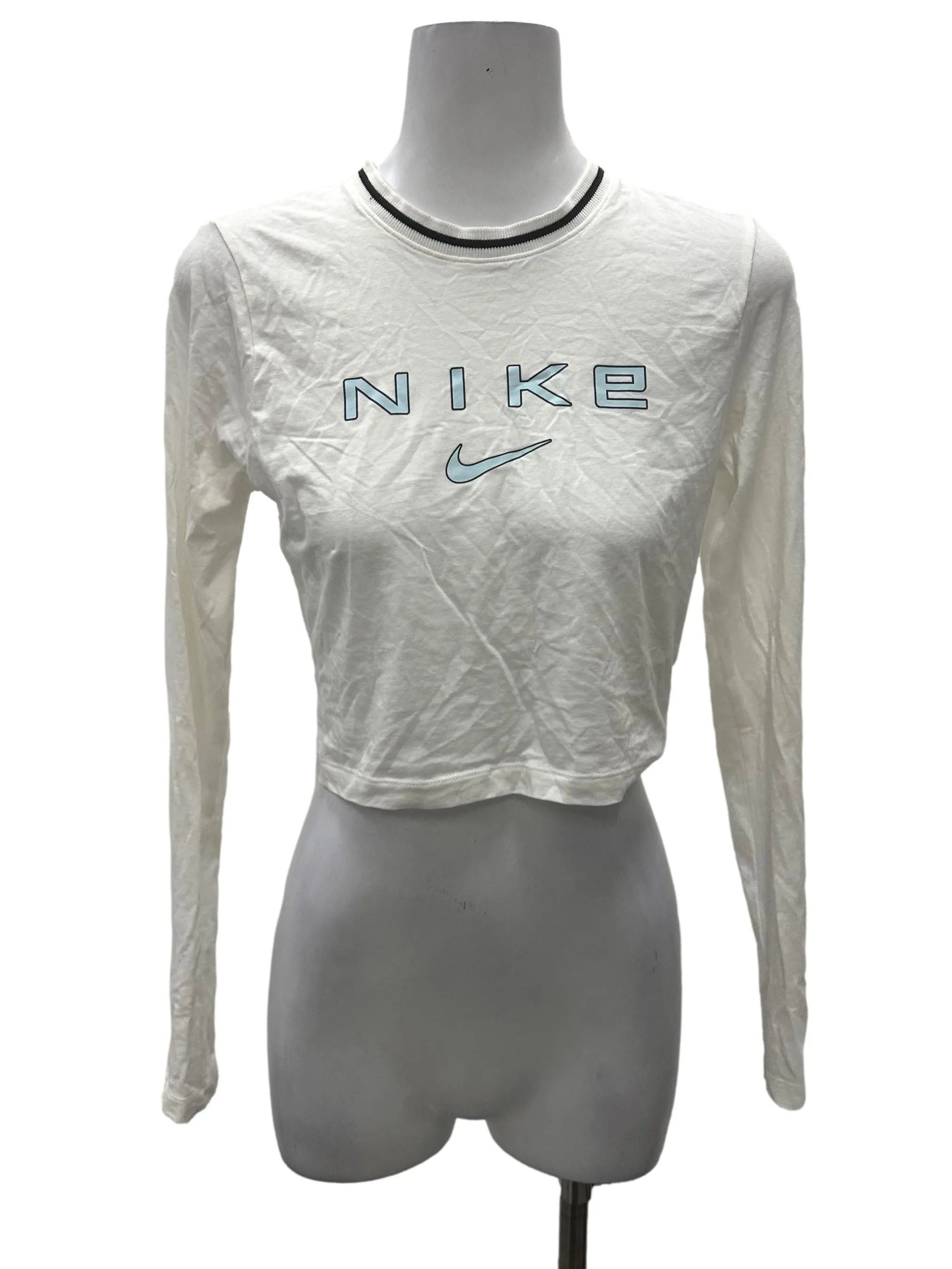 White Nike Sleeve Top
