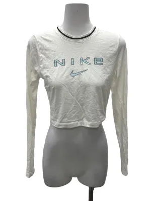 White Nike Sleeve Top