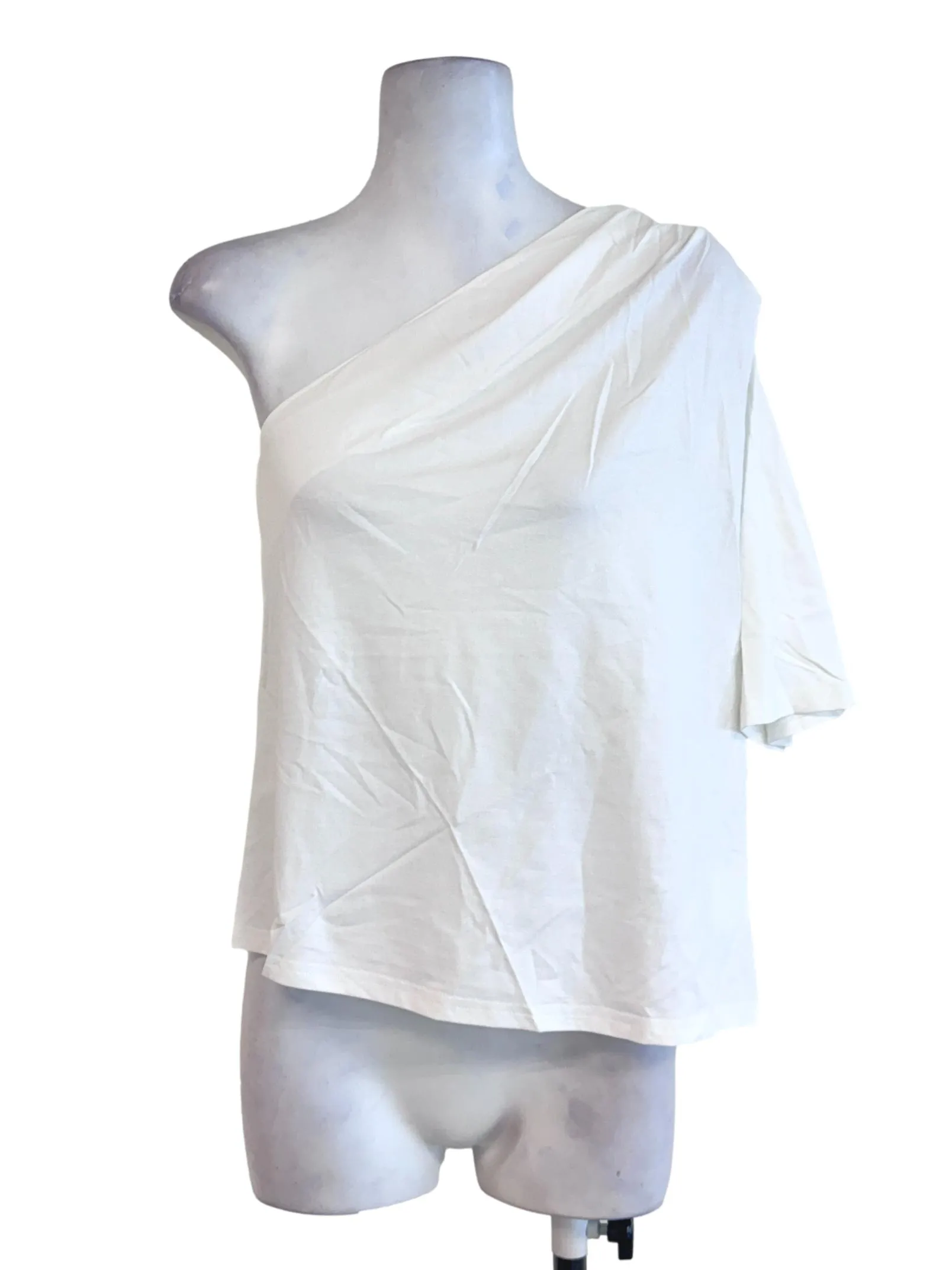 White One Sleeve Top LB