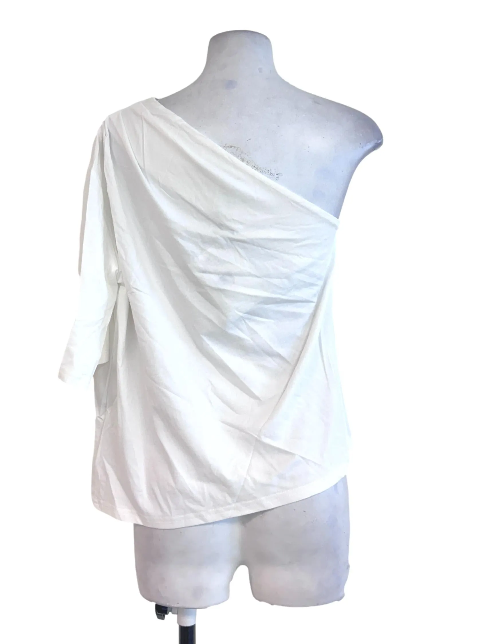 White One Sleeve Top LB