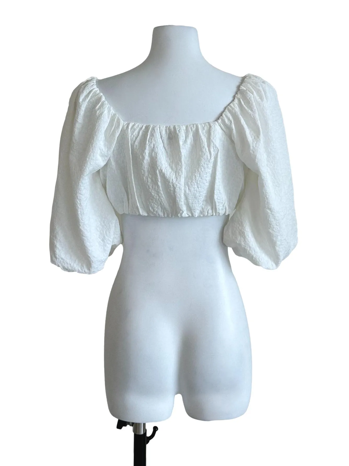 White Plain Crop Top LB