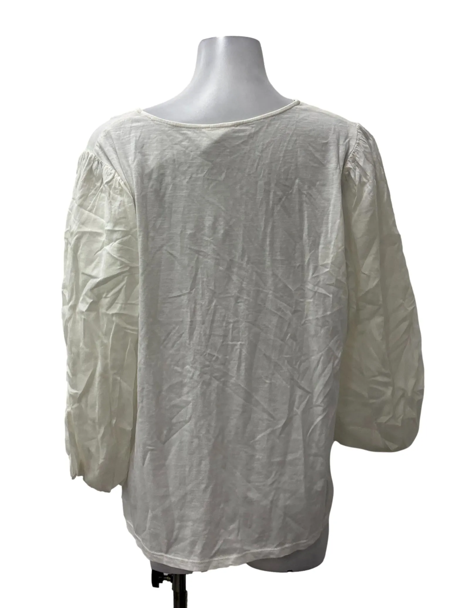 White Roundneck Blouse