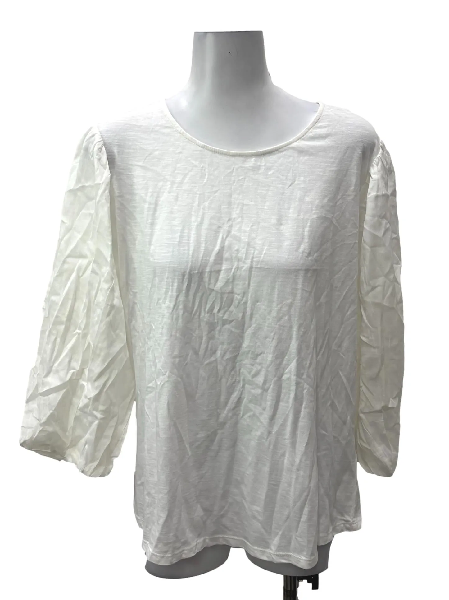 White Roundneck Blouse