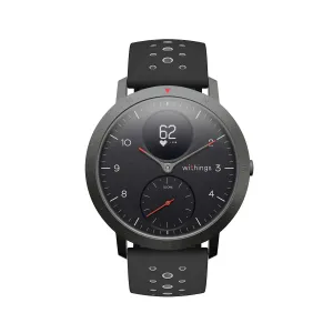 Withings Unisex's Steel Hr Sport is A Hybrid Smartwatch, Black, 40mm