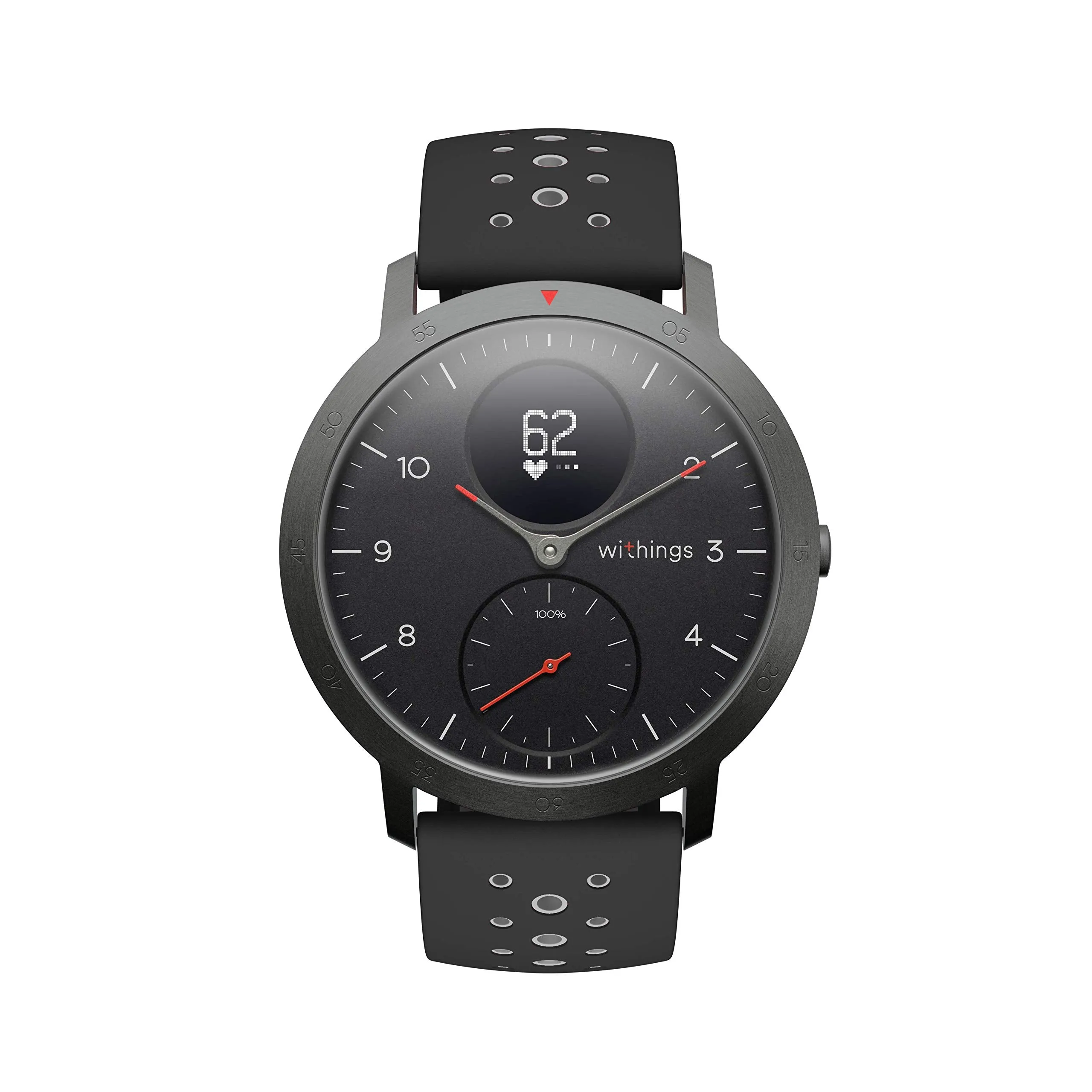 Withings Unisex's Steel Hr Sport is A Hybrid Smartwatch, Black, 40mm