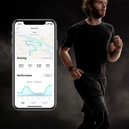 Withings Unisex's Steel Hr Sport is A Hybrid Smartwatch, Black, 40mm