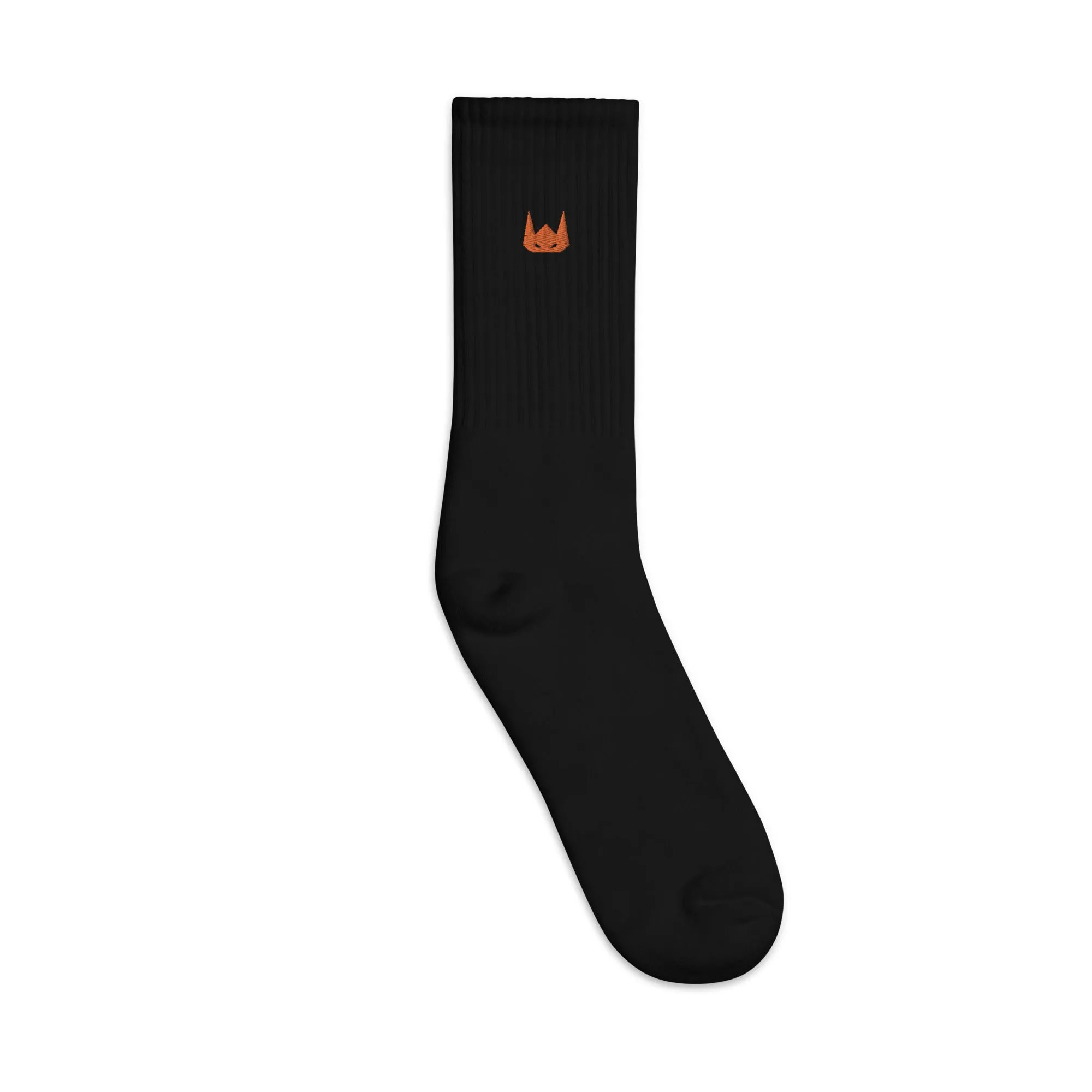 WOLFPACK UNLTD EMBROIDERED SOCKS | BROWN CLAY LOGO