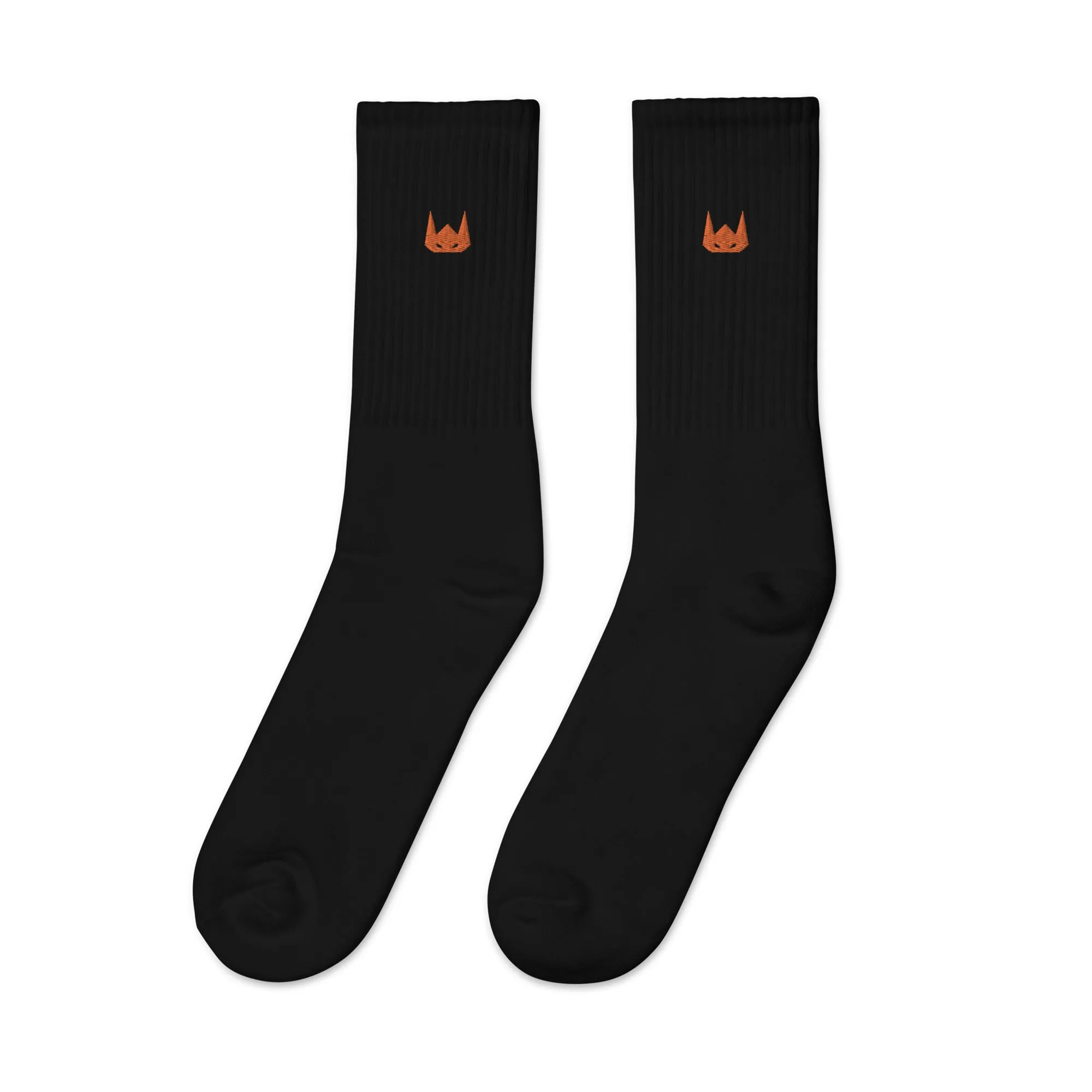 WOLFPACK UNLTD EMBROIDERED SOCKS | BROWN CLAY LOGO