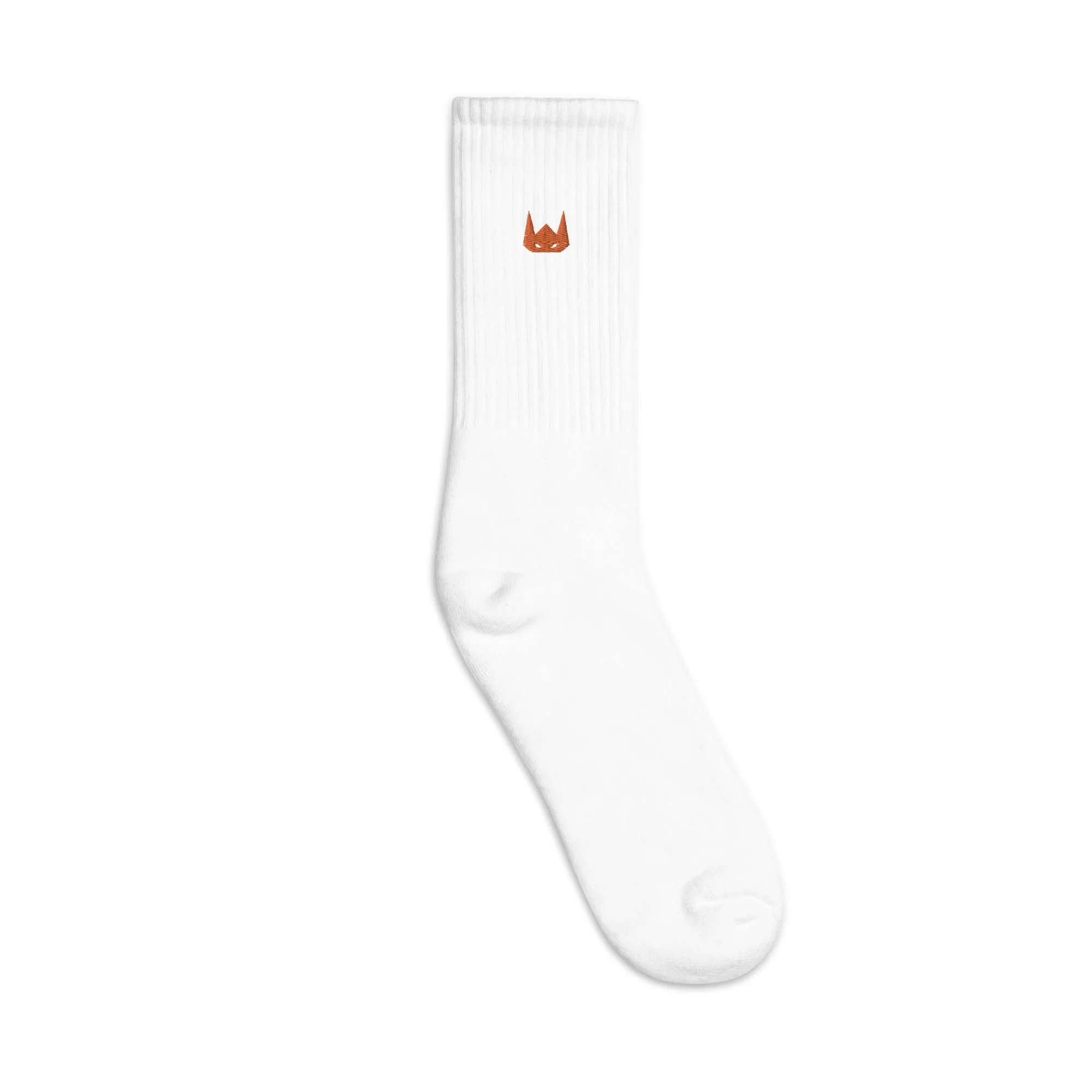 WOLFPACK UNLTD EMBROIDERED SOCKS | BROWN CLAY LOGO