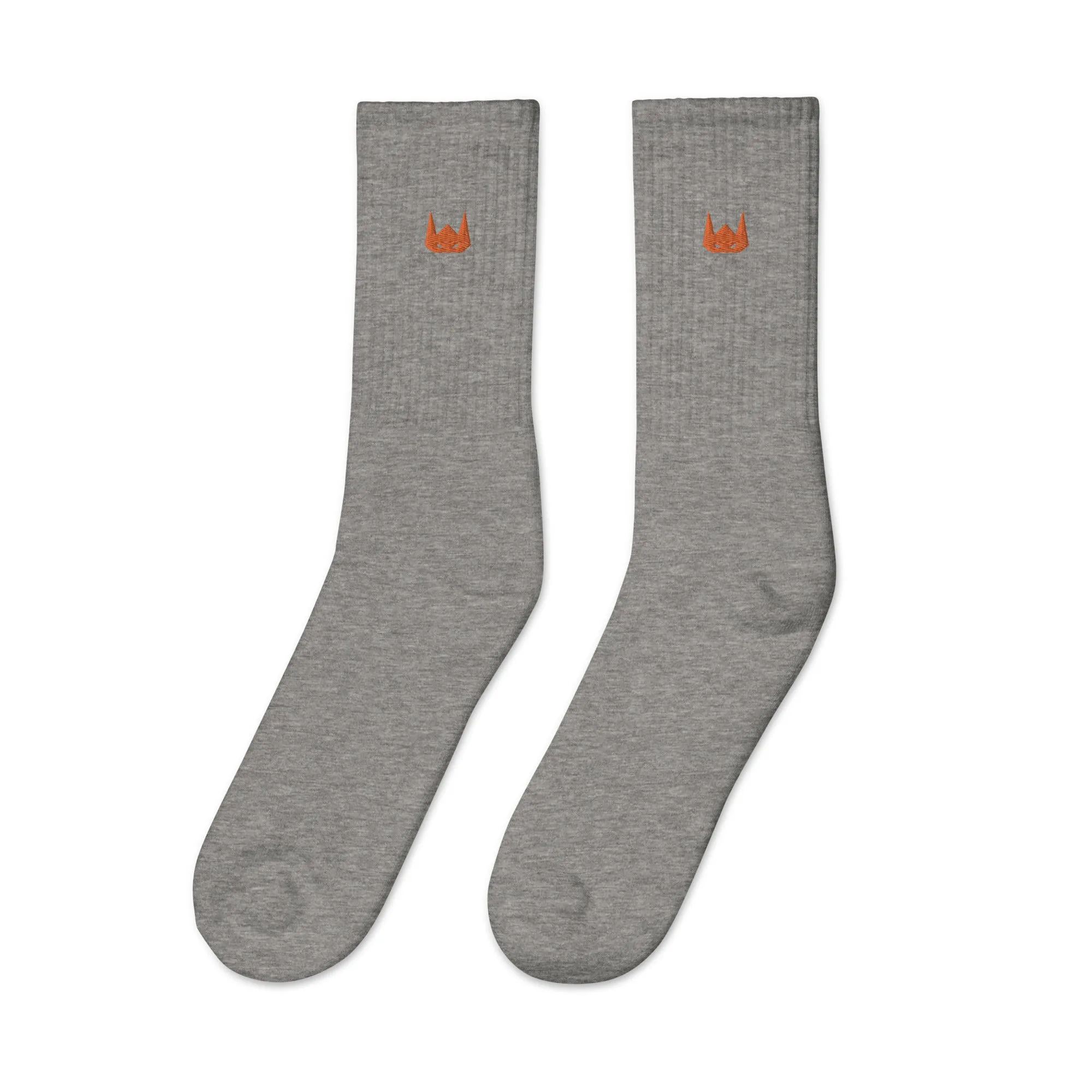 WOLFPACK UNLTD EMBROIDERED SOCKS | BROWN CLAY LOGO