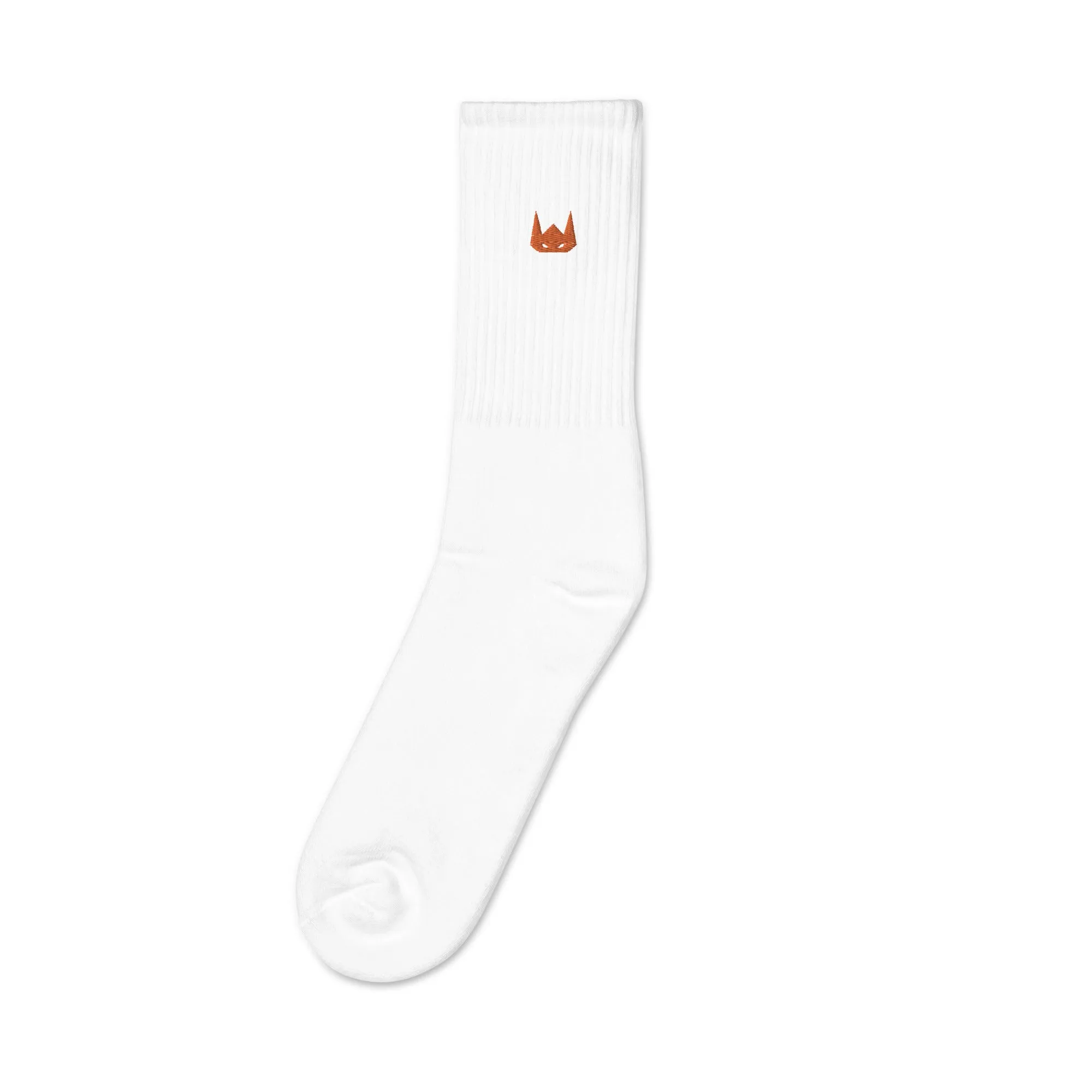 WOLFPACK UNLTD EMBROIDERED SOCKS | BROWN CLAY LOGO