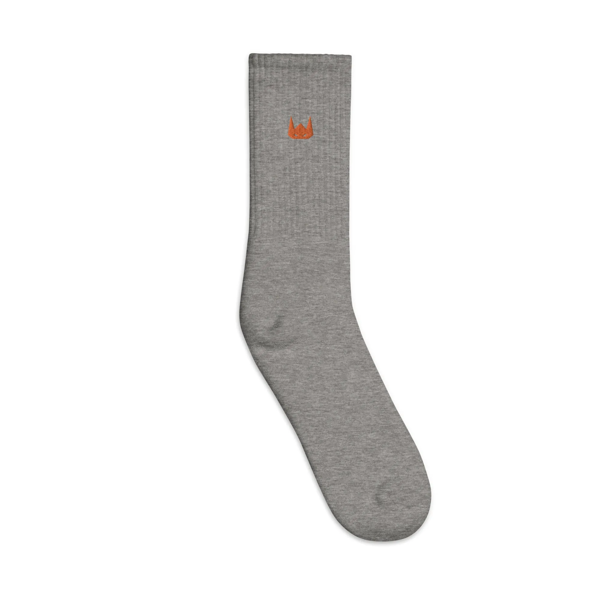 WOLFPACK UNLTD EMBROIDERED SOCKS | BROWN CLAY LOGO