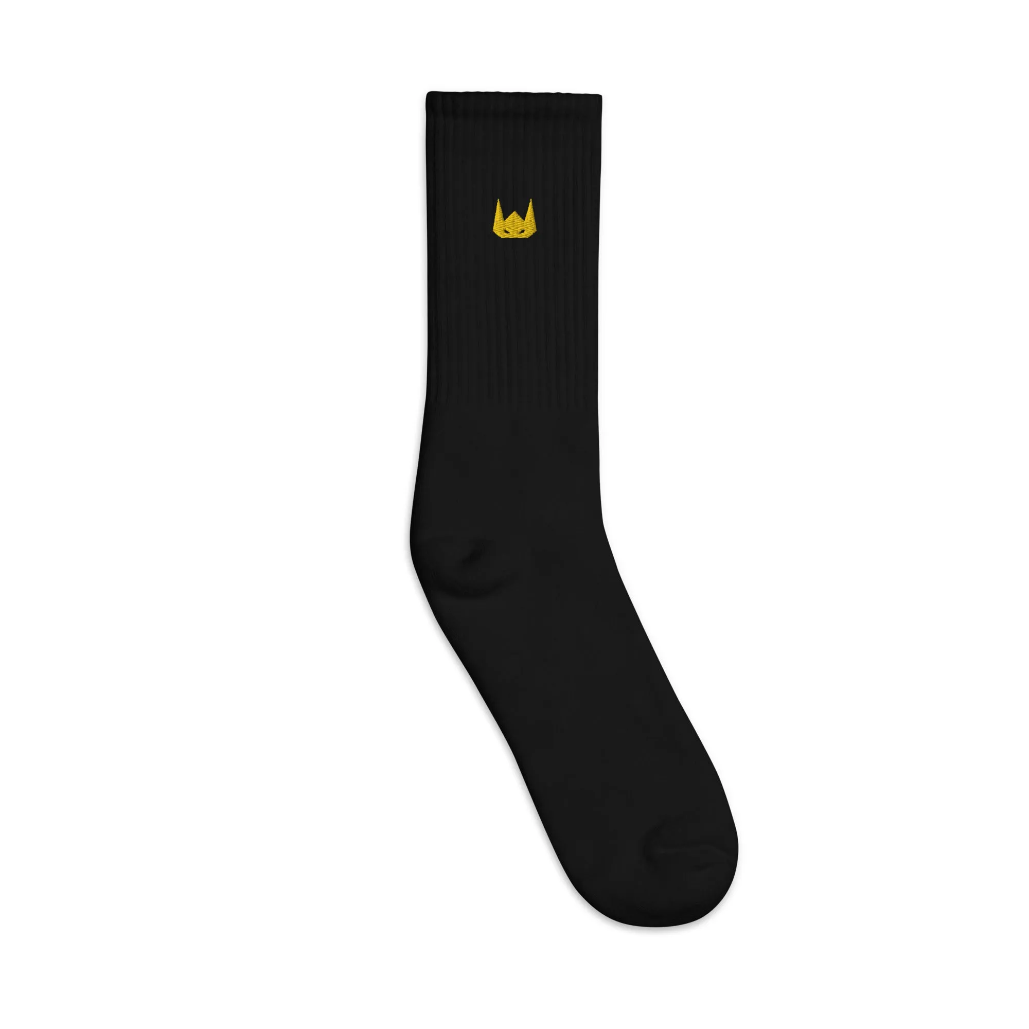 WOLFPACK UNLTD EMBROIDERED SOCKS | ECRU BEIGE LOGO