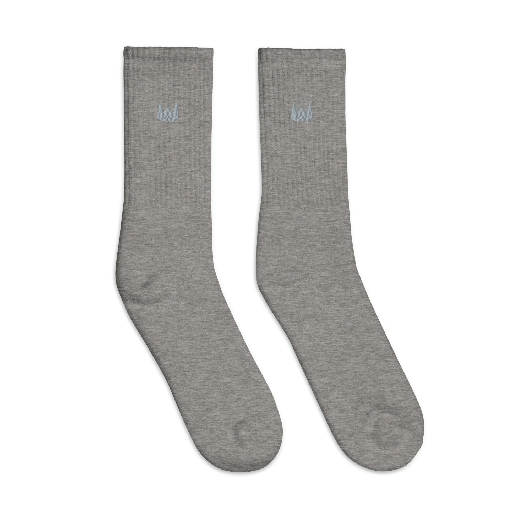 WOLFPACK UNLTD EMBROIDERED SOCKS | GREY LOGO
