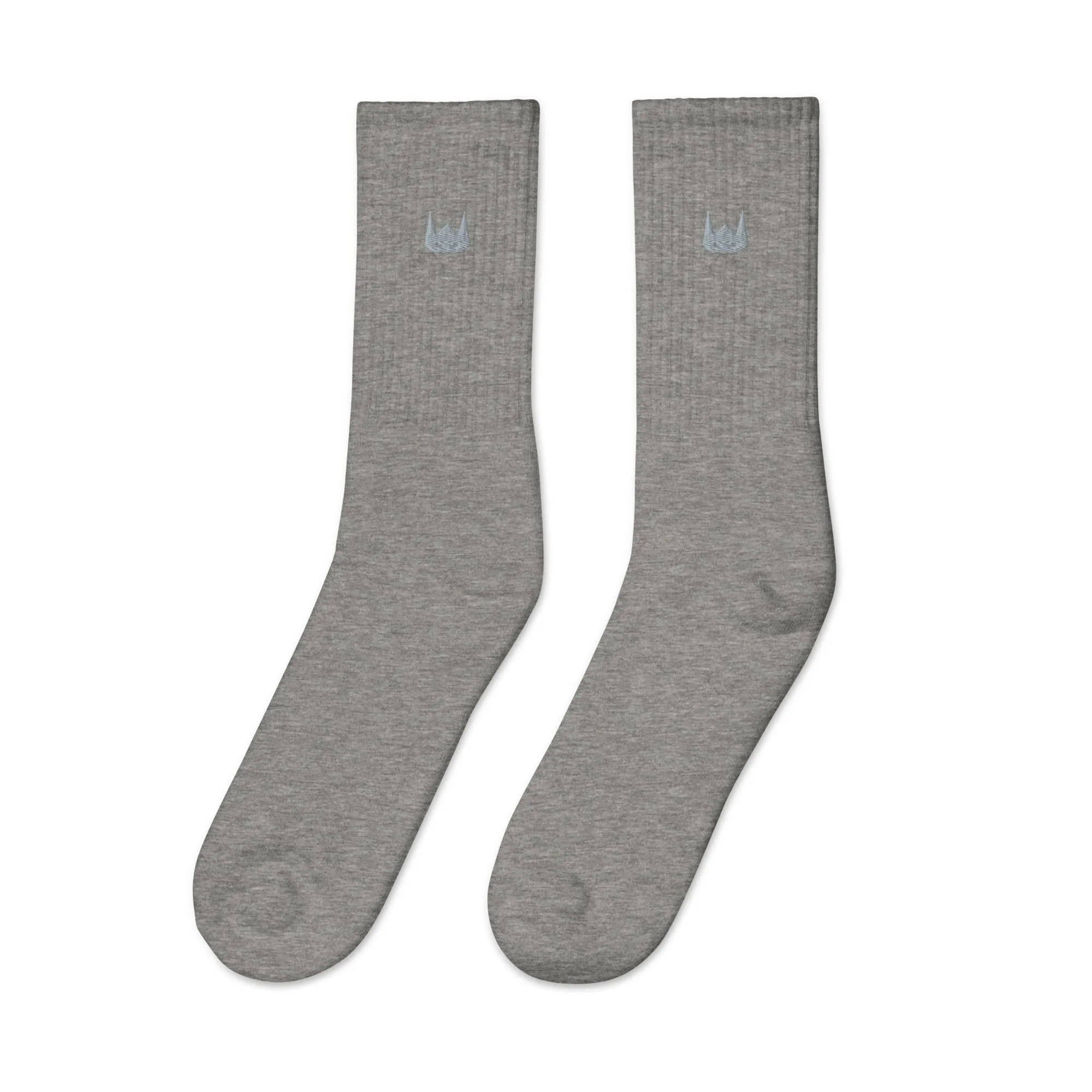 WOLFPACK UNLTD EMBROIDERED SOCKS | GREY LOGO
