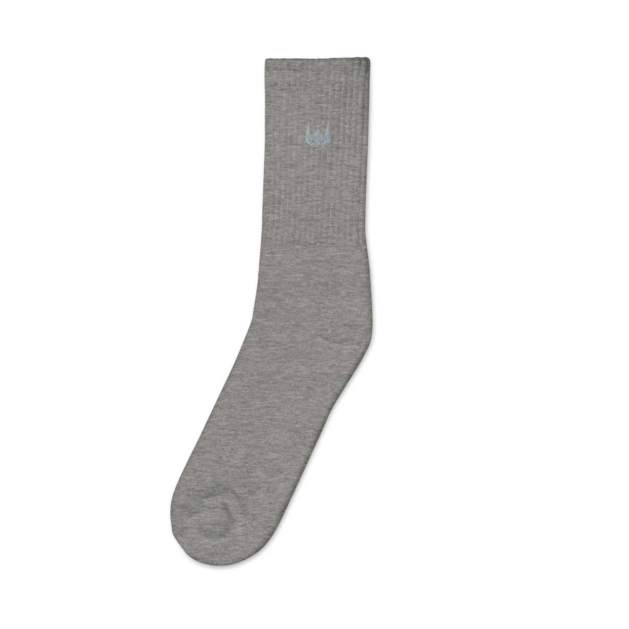 WOLFPACK UNLTD EMBROIDERED SOCKS | GREY LOGO