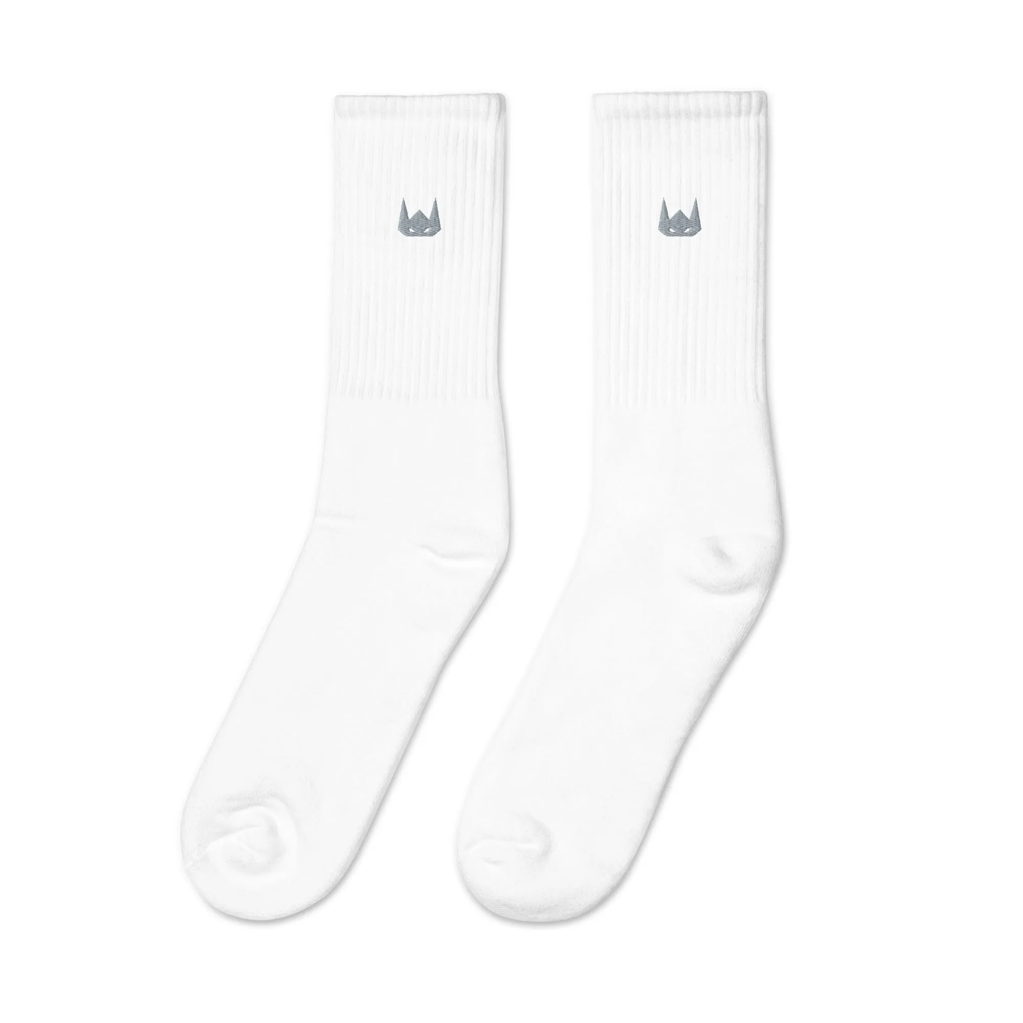WOLFPACK UNLTD EMBROIDERED SOCKS | GREY LOGO