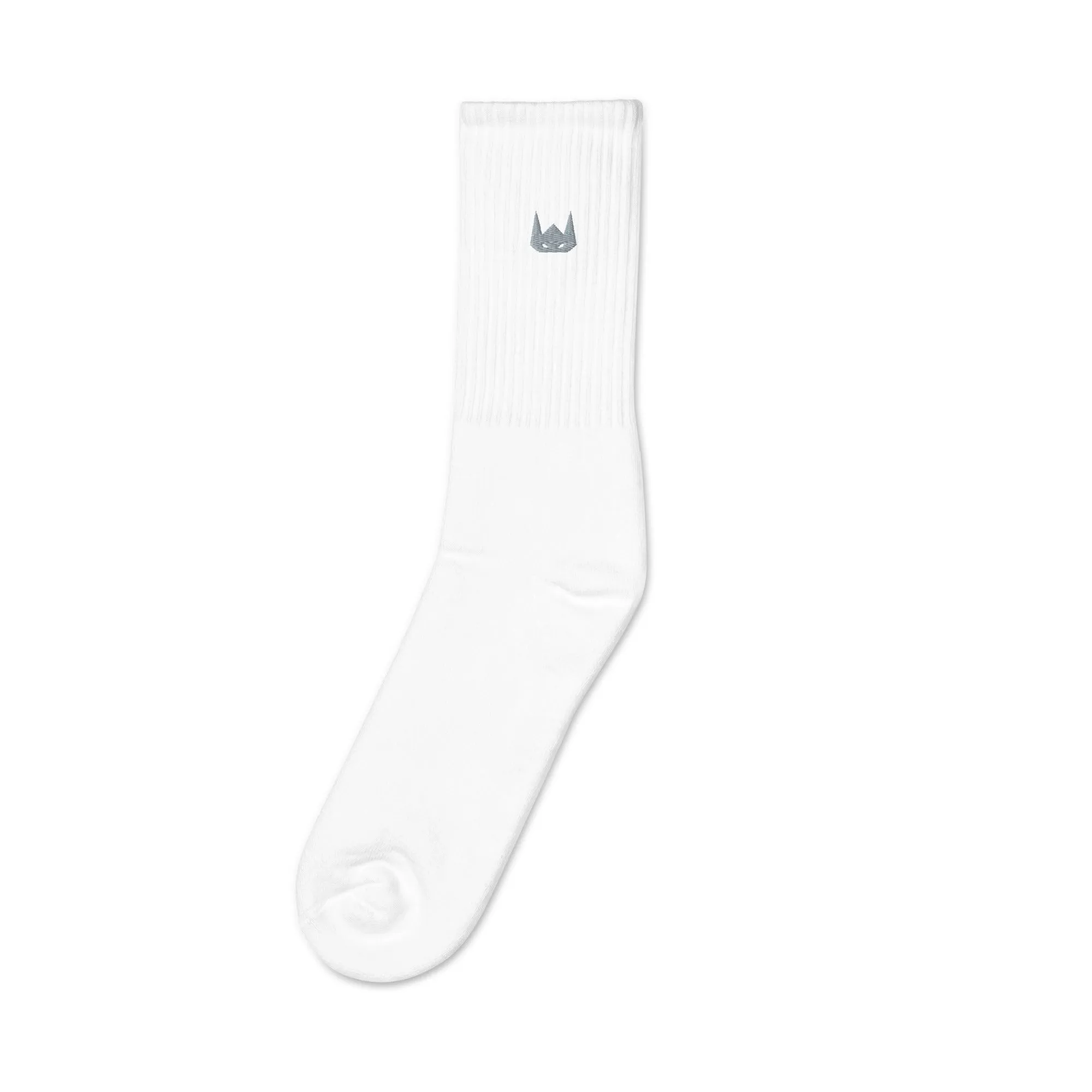 WOLFPACK UNLTD EMBROIDERED SOCKS | GREY LOGO