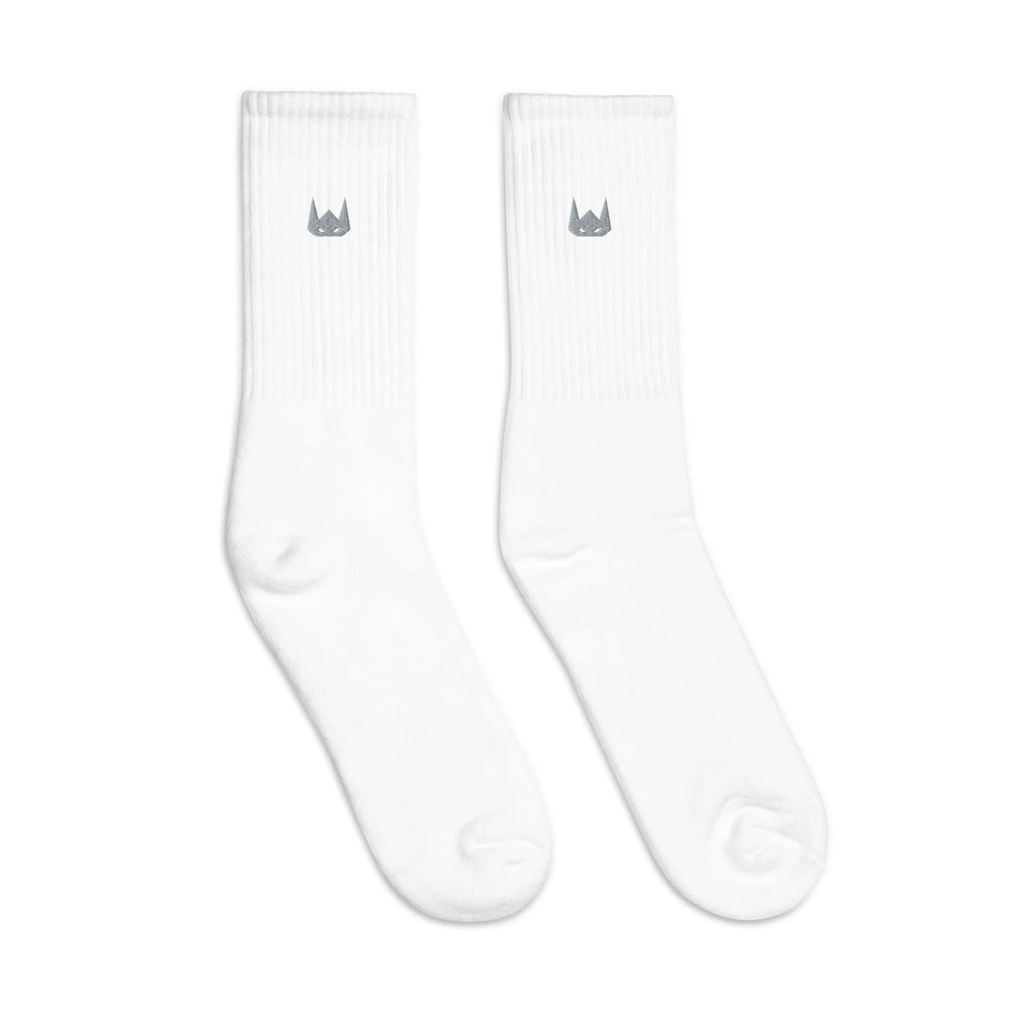 WOLFPACK UNLTD EMBROIDERED SOCKS | GREY LOGO