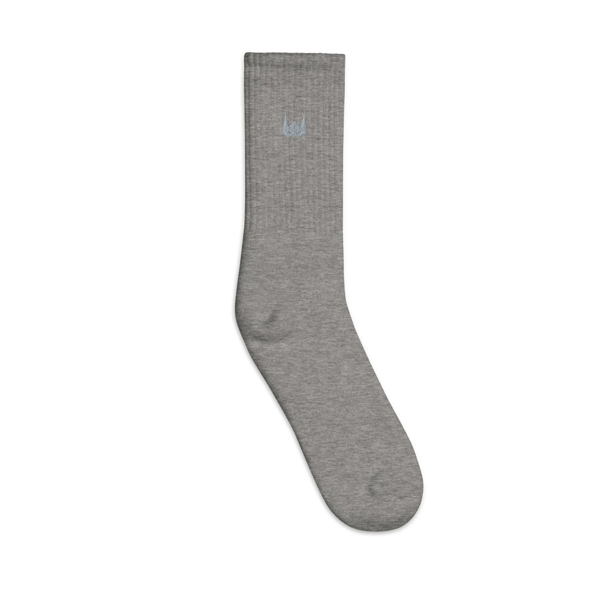 WOLFPACK UNLTD EMBROIDERED SOCKS | GREY LOGO