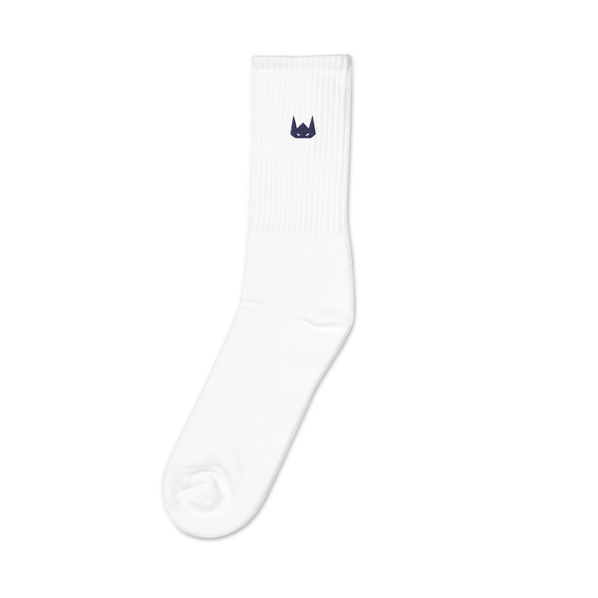 WOLFPACK UNLTD EMBROIDERED SOCKS | NAVY LOGO