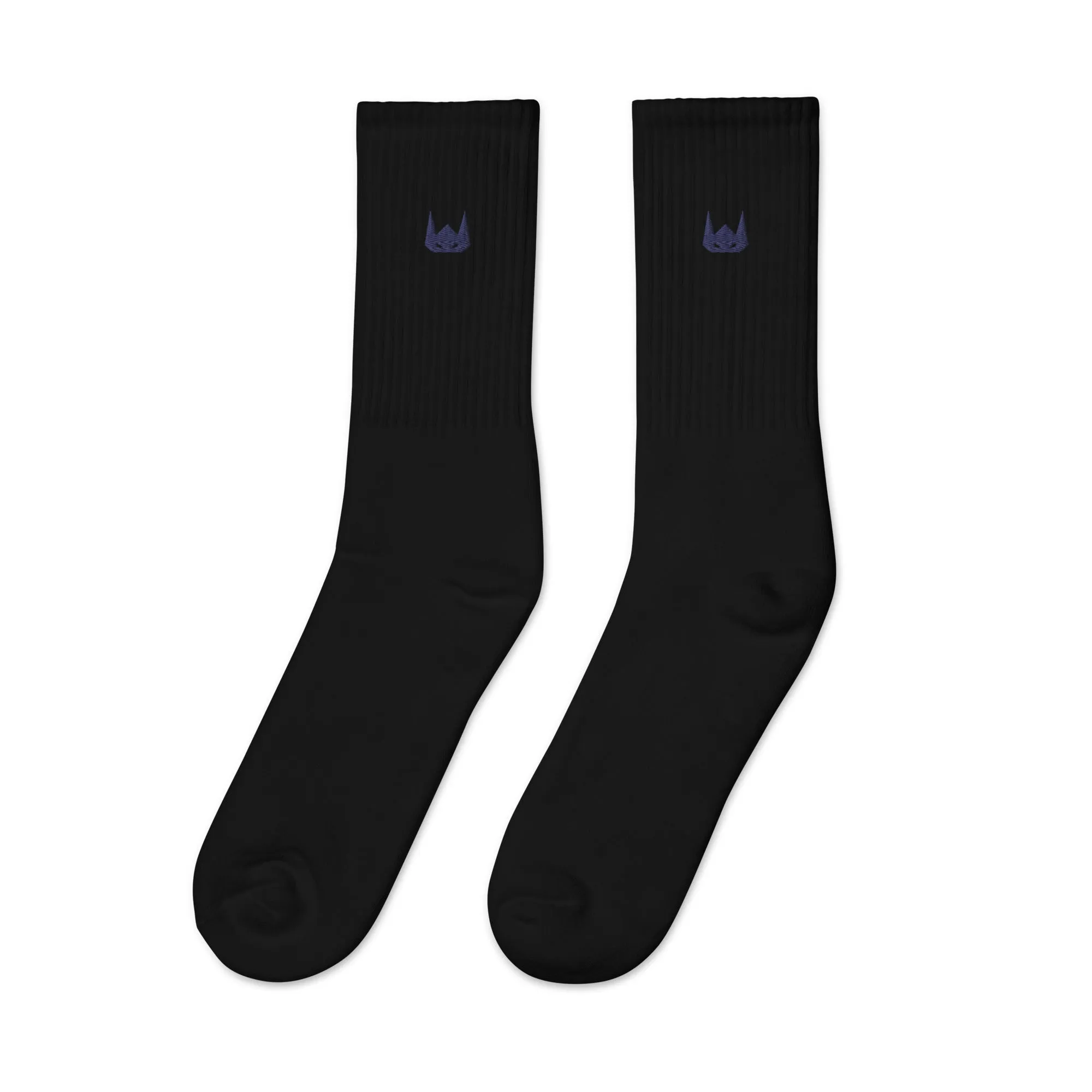 WOLFPACK UNLTD EMBROIDERED SOCKS | NAVY LOGO