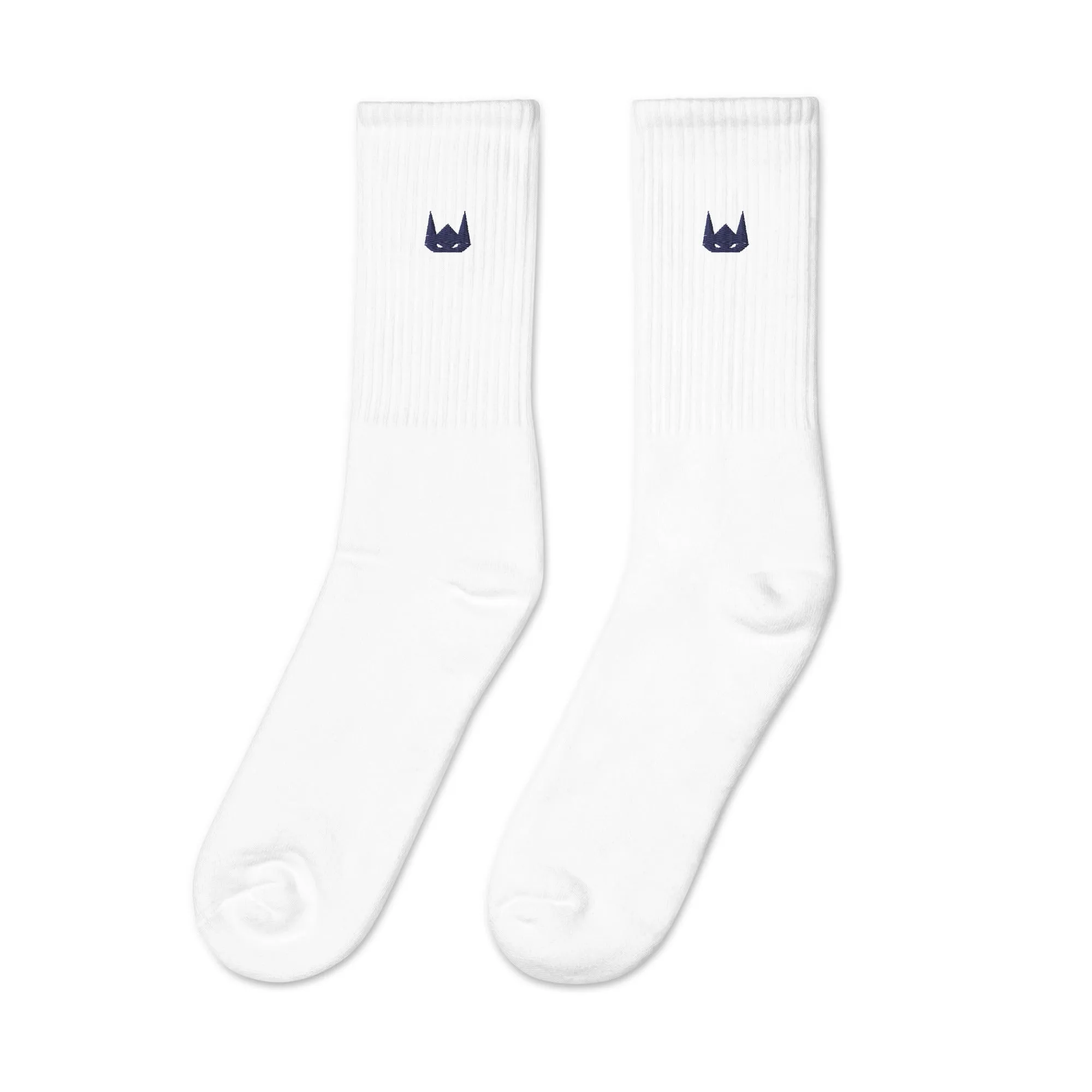 WOLFPACK UNLTD EMBROIDERED SOCKS | NAVY LOGO
