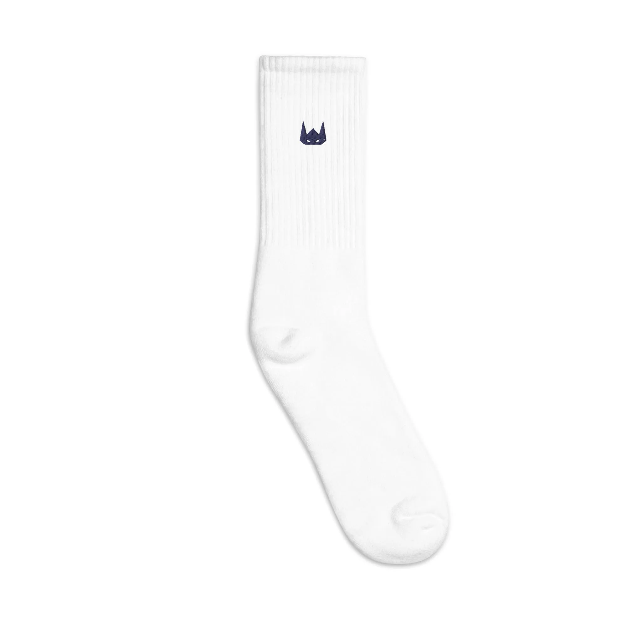 WOLFPACK UNLTD EMBROIDERED SOCKS | NAVY LOGO