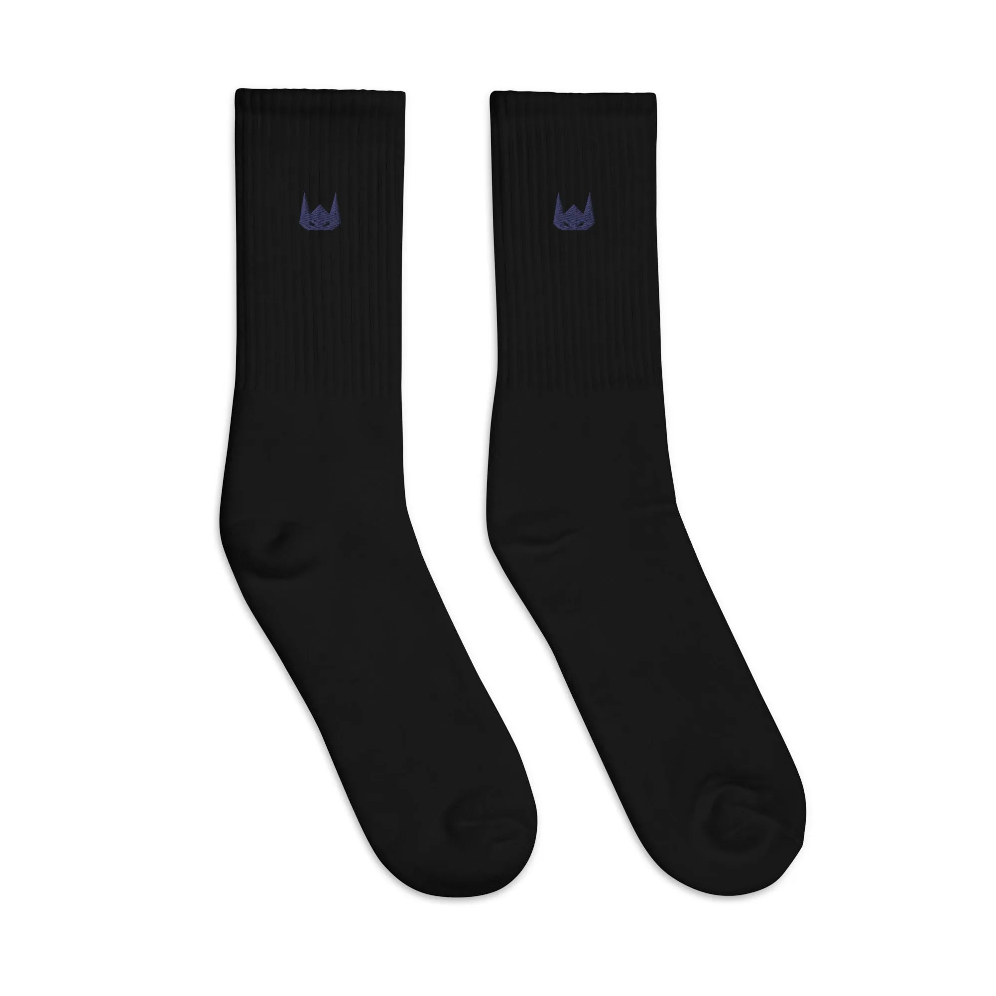 WOLFPACK UNLTD EMBROIDERED SOCKS | NAVY LOGO