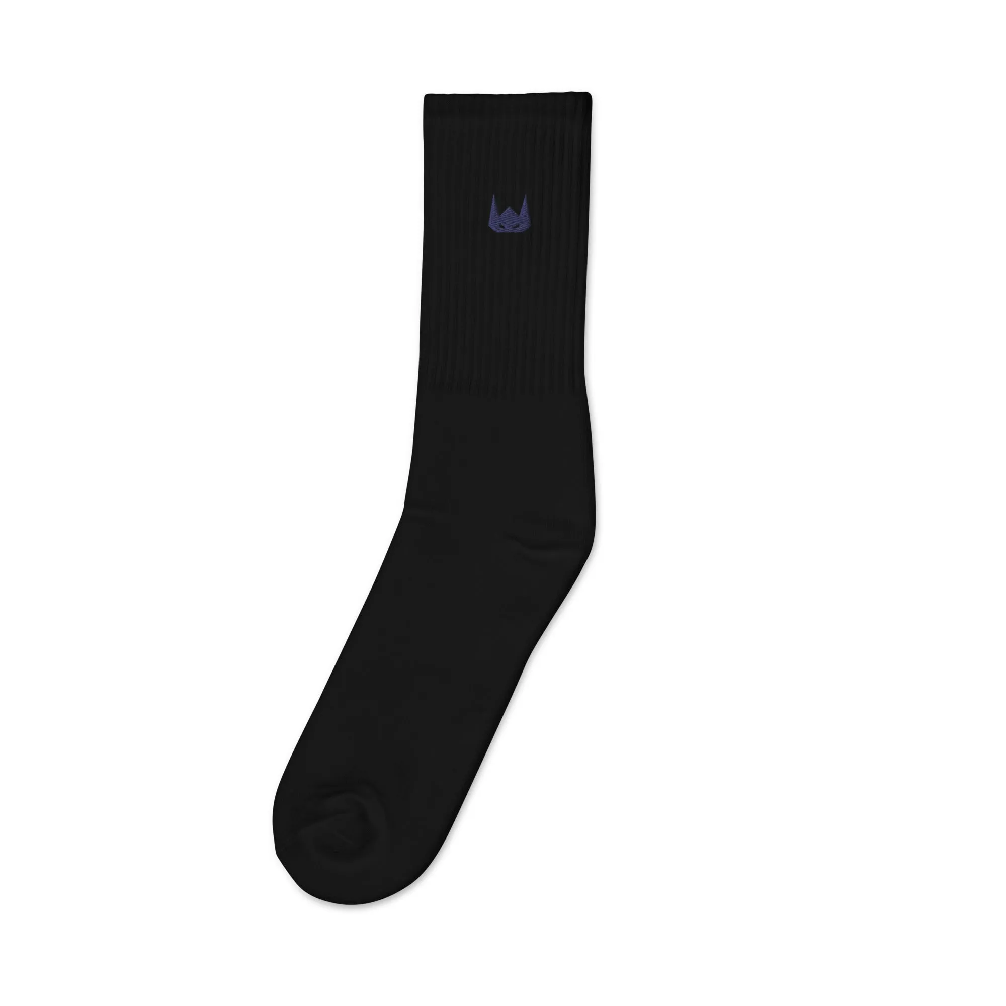 WOLFPACK UNLTD EMBROIDERED SOCKS | NAVY LOGO