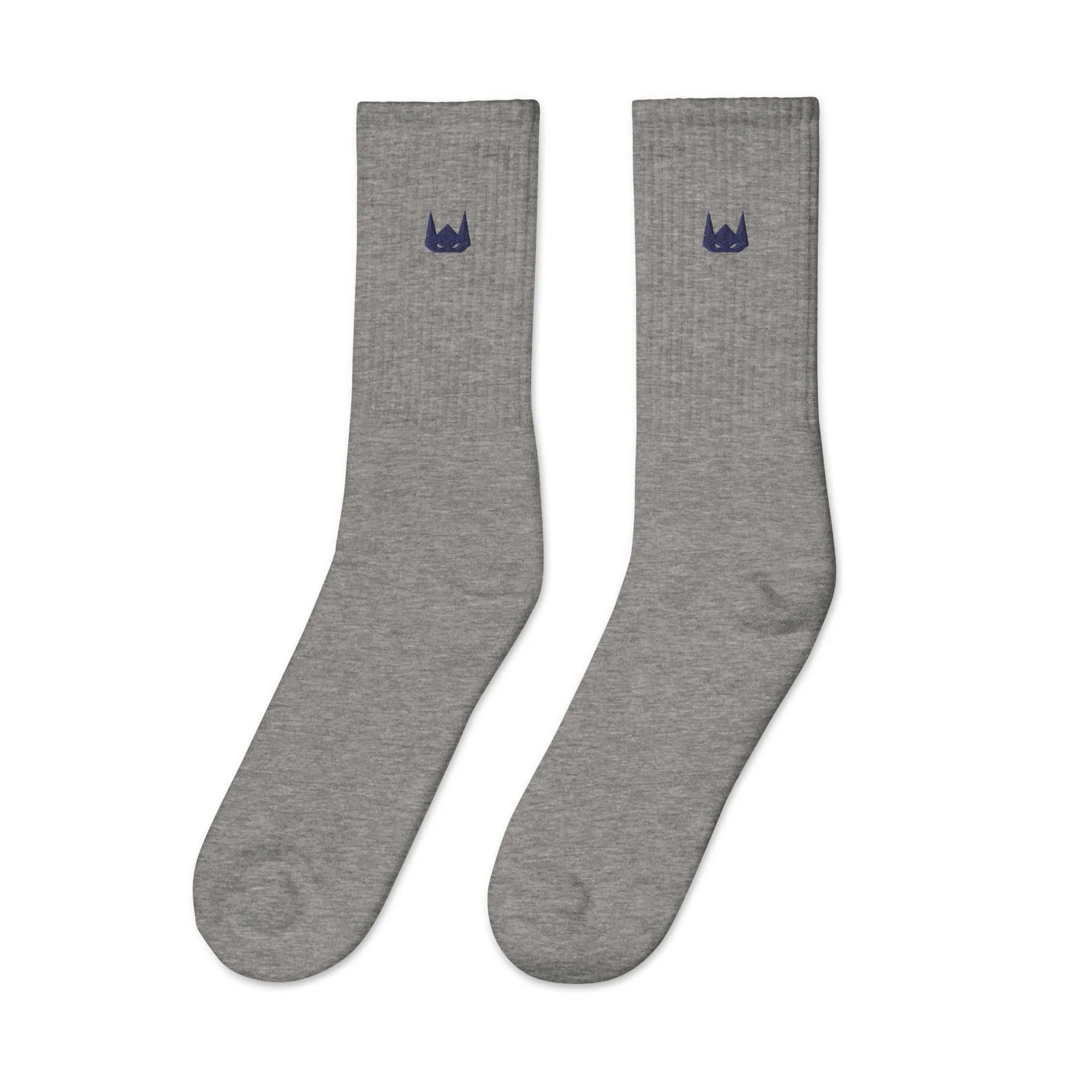 WOLFPACK UNLTD EMBROIDERED SOCKS | NAVY LOGO