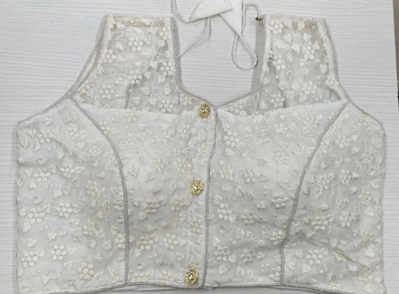 Women Heavy Net Readymade Blouse