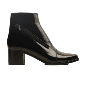 Women's Leather Boots Knee High With Zipper Style