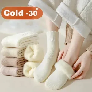 Women's Wool Winter Socks - 3 Pairs