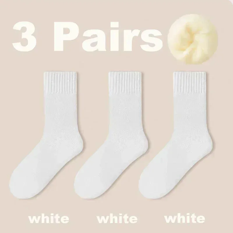 Women's Wool Winter Socks - 3 Pairs