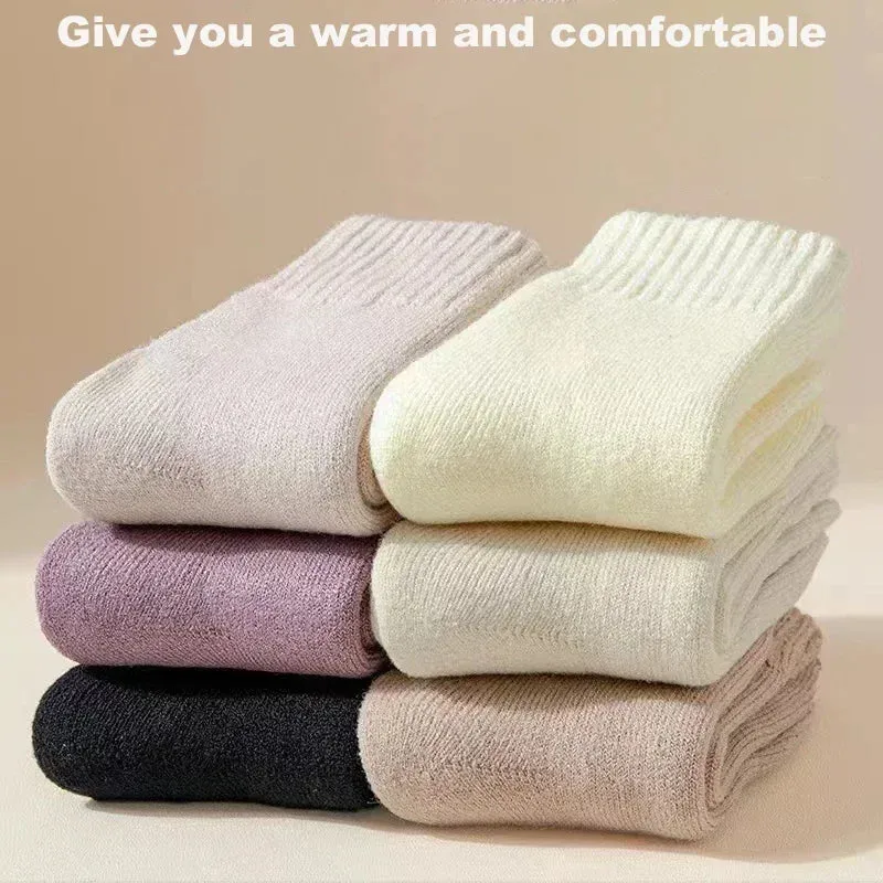 Women's Wool Winter Socks - 3 Pairs
