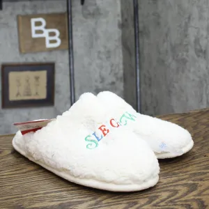 Wondershop Women's "Sleigh What?" Scuff Slippers 91651326 White L (9-10)