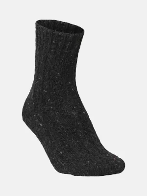 Wool Mix Socks Rib Soft - Anthracite
