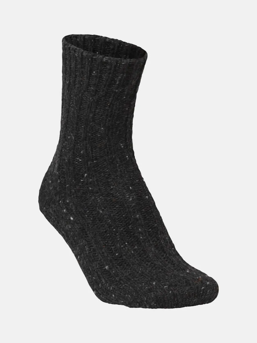 Wool Mix Socks Rib Soft - Anthracite