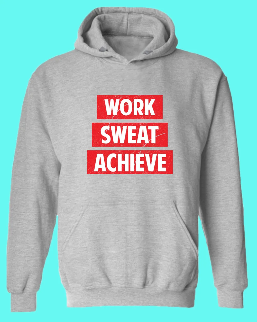 Work Swear Achieve hoodie, casual Gym hoodie