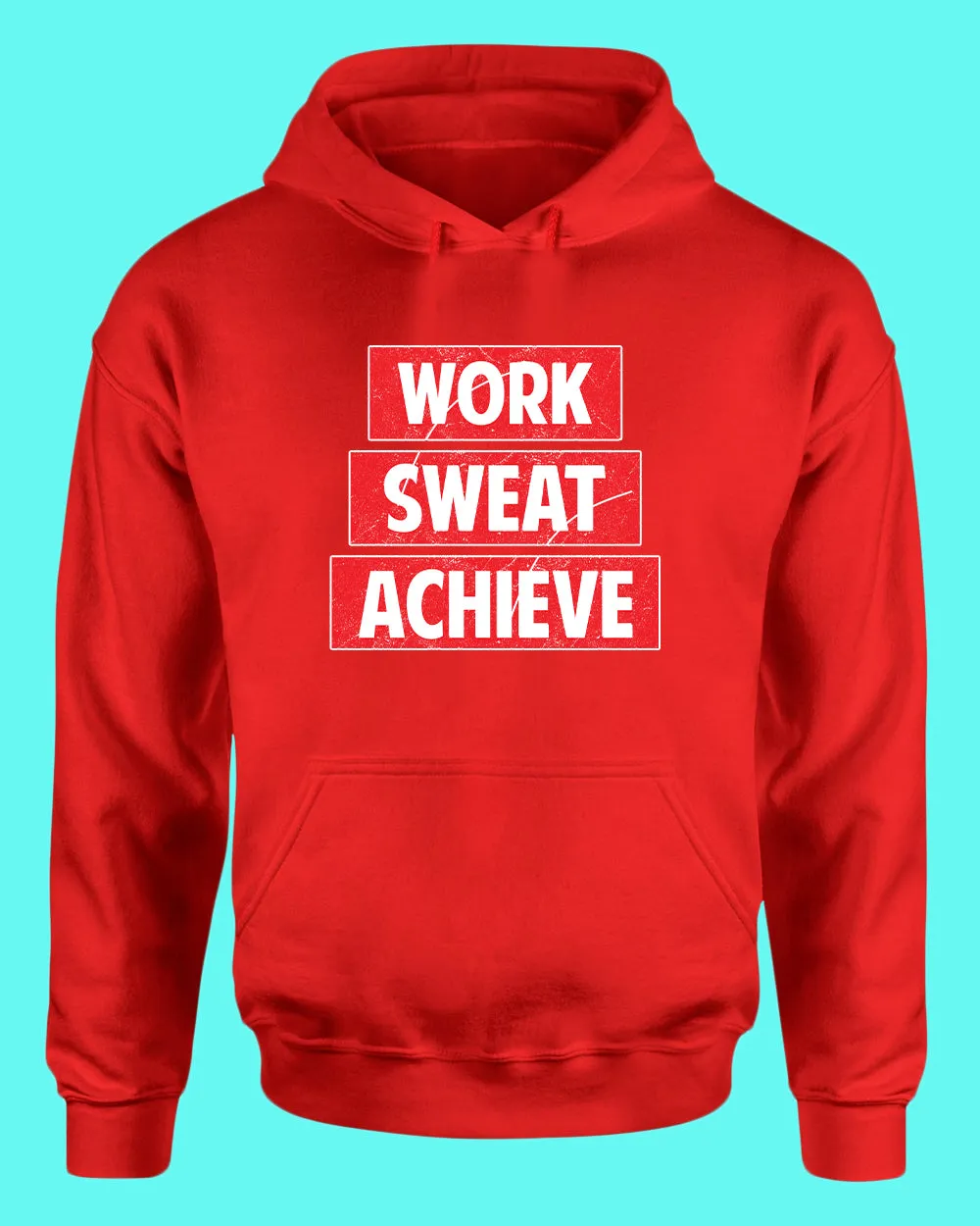 Work Swear Achieve hoodie, casual Gym hoodie