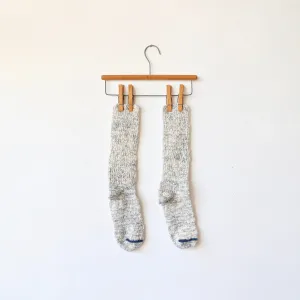 Yahae Organic Cotton Slipper Socks - Indigo/Natural