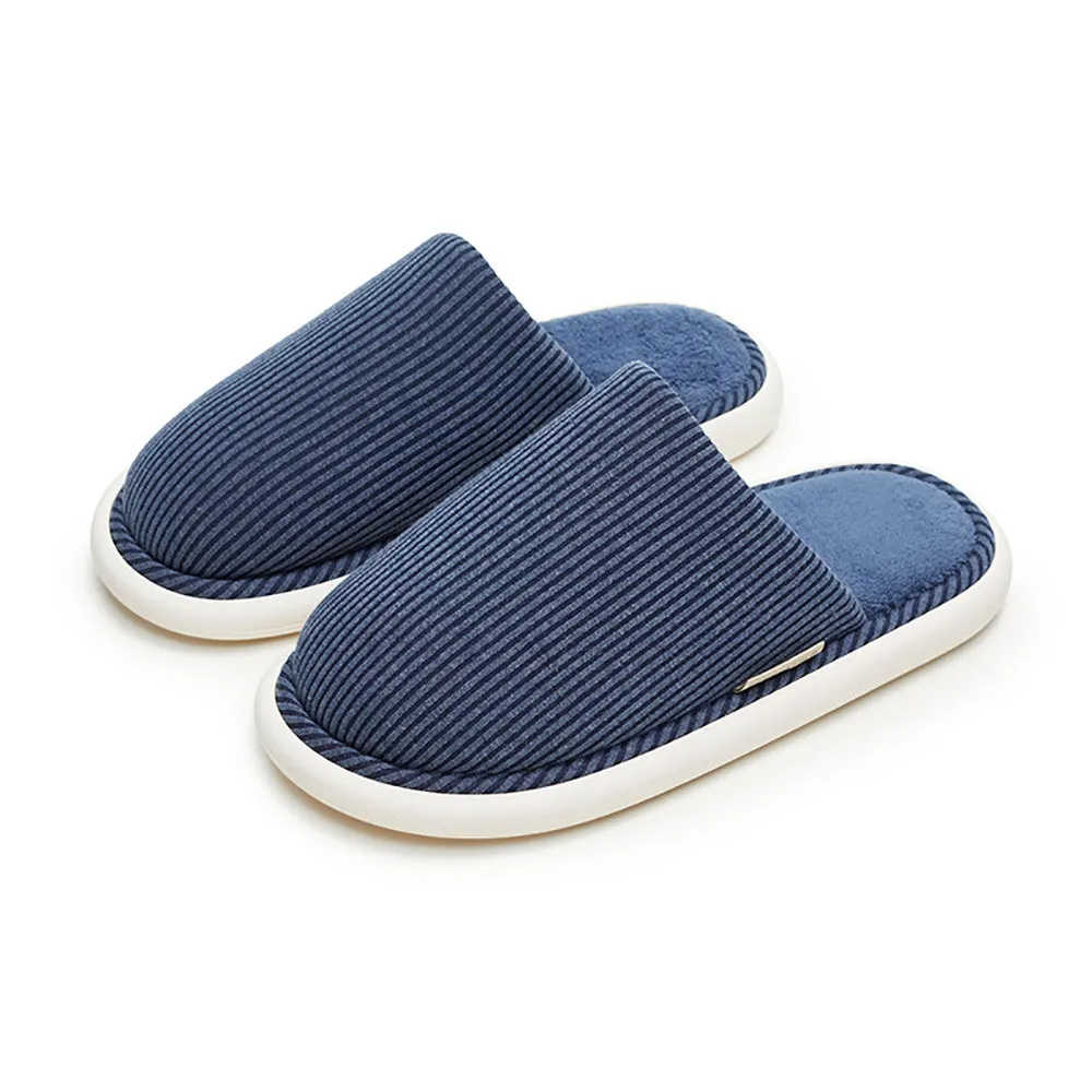 YouDiao Waffle Knit Slippers - Navy Blue, Size 40-41